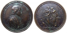 Firenze - Medaglia Commemorativa per Francesco del Poggio 1725 ca. - opus Lorenzo Maria Weber - Fusione - Foro - AE gr. 150 Ø mm 88,5 

SPL