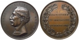 Medaglia dedicata a Francesco Rizzoli - 1865 - AE gr. 83,1 Ø mm 55,05 

FDC