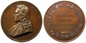 Forlì - Medaglia realizzata per ricordare l’inaugurazione del monumento a Giovan Battista Morgagni - 1873 - Ae gr. 162,5 Ø mm 70,31 

FDC