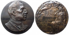 Milano - Medaglia in onore di Riccardo Bianchi - 1915 - Stefano Johnson - AE gr. 145,6 Ø mm 71,39 

SPL