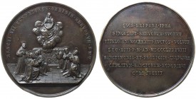 Leone XIII (1878-1903) Medaglia per la canonizzazione dei sette fondatori dell'Ordine dei Servi della B. V. Maria - Modesti 158 - AE gr. 64,7 Ø mm 50,...