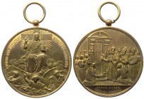 Leone XIII (1878-1903) Medaglia anno XXIII - Cristo su Nubi e apertura porta santa 1900 - Ae dorato gr.26 Ø mm39 

n.a.