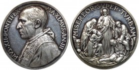 Pio XII (1939-1958) Medaglia Annuale - Anno III - Ag Gr.37,35 Ø mm44 

n.a.