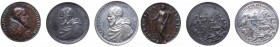 Lotto 3 Medaglie Papali: Giulio III "Hilaritas Publica" Rif.Modesti CNORP400 riconio - Gr.33,87 mm41 -- Gregorio XIII anno I 1572 Gr.15,18 mm35 -- Gre...