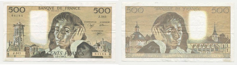 Banconota - Banknote - Francia - 500 Francs 1991 

n.a.