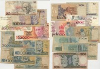 Lotto n.8 Banconote - Banknote - Brasile - 50 Cruzados Novos 1989 - 100 Cruzados Novos 1989 - 1000 Cruzados 1989 - 1000 Cruzados 1986 - 5000 Cruzados ...