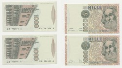 Lotto n.2 Banconote - 1000 Lire "Marco Polo" - Consecutive

n.a.