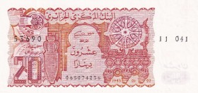 Algeria, 20 Dinars, 1983, AUNC, p133
Serial Number: 53690 11 041
Estimate: 10-20