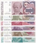 Argentina, 1-5-50-100-500-1.000 Australes, 1985/1990, UNC, (Total 6 banknotes)
Estimate: 10-20