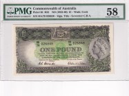 Australia, 1 Pound, 1953/1960, AUNC, p30
PMG 58
Queen Elizabeth II. Potrait
Serial Number: HA 79 026848
Estimate: 125-250