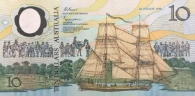 Australia, 10 Dollars, 1988, UNC, p49
Commemorative banknote, polymer
Serial Number: AA 10062965
Estimate: 45-90