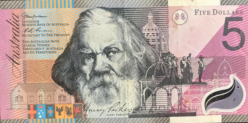 Australia, 5 Dollars, 2001, VF(+), p56
Commemorative banknote, polymer
Serial ...