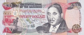 Bahamas, 20 Dollars, 1997, VF, p65
Serial Number: E 412165
Estimate: 25-50