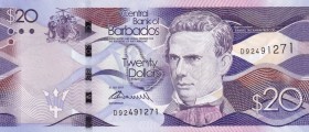 Barbados, 20 Dollars, 2017, UNC, p76b
Serial Number: D92491271
Estimate: 20-40