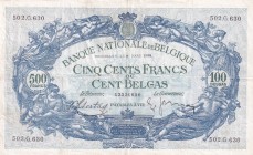 Belgium, 500 Francs, 1938, VF, p109
Serial Number: 502.G.630
Estimate: 15-30