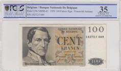 Belgium, 100 Francs, 1959, VF, p129c
PCGS 35
Serial Number: 15272.F.669
Estimate: 25-50