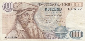 Belgium, 1.000 Francs, 1975, VF, p136b
Serial Number: 370511403
Estimate: 60-120