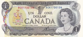 Canada, 1 Dollar, 1973, UNC, p85c
Queen Elizabeth II. Potrait
Serial Number: BCK1730154
Estimate: 10-20