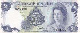 Cayman Islands, 1 Dollar, 1974, UNC, p5f
Queen Elizabeth II. Potrait
Serial Number: A/7 582199
Estimate: 10-20