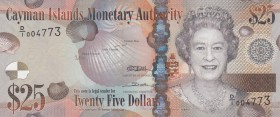 Cayman Islands, 25 Dollars, 2014, UNC, p41a
Queen Elizabeth II. Potrait
Serial Number: D/I 004773
Estimate: 60-120