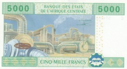 Central African States, 5.000 Francs, 2002, AUNC, p609c
Serial Number: C 574368345
Estimate: 25-50