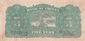 China, 5 Yuan, 1939, XF, pS3069
Serial Number: H 297568
Estimate: 60-120