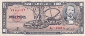 Cuba, 10 Pesos, 1960, XF(+), p88c
Serial Number: K734666A
Estimate: 10-20
