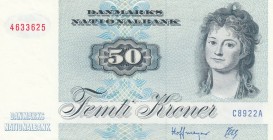 Denmark, 50 Kroner, 1972, XF, p50a
Serial Number: 4633625
Estimate: 40-80