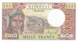 Djibouti, 1.000 Francs, 1991, UNC, p37e
Serial Number: T.004 57330
Estimate: 25-50