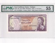 East Caribbean States, 20 Dollars, 1965, AUNC, p15h
Queen Elizabeth II. Potrait
Serial Number: A19358951
Estimate: 200-400