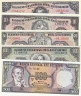 Ecuador, 5-10-20-100-500 Sucres, 1988, UNC, (Total 5 banknotes)
Estimate: 15-30