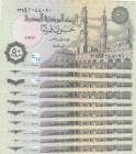 Egypt, 50 Piastres, 2017, UNC, p76, (Total 10 consecutive banknotes)
Estimate: 10-20