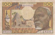 Equatorial African States, 100 Francs, 1963, VF, p3c
Serial Number: 004504515
Estimate: 30-60