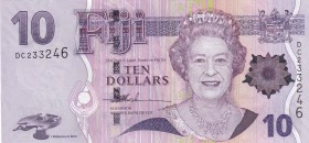 Fiji, 10 Dollars, 2007, UNC, p111a
Queen Juliana Portrait
Serial Number: DC233246
Estimate: 10-20