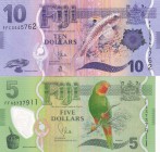 Fiji, 5-10 Dollars, 2013, UNC, p115; p116, (Total 2 banknotes)
Serial Number: FFA3737911, FFC3545762
Estimate: 15-30
