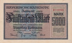 Germany, 5.000 Mark, 1922, XF(+), pS925
Serial Number: B 100628
Estimate: 10-20