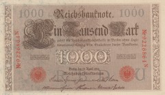 Germany, 1.000 Mark, 1910, UNC, p45b
Serial Number: Nr9226864N
Estimate: 10-20