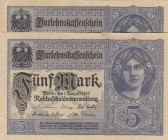 Germany, 5 Mark, 1917, UNC, p56b, (Total 2 banknotes)
Serial Number: Z 13180910- Z 10762739
Estimate: 40-80
