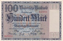 Germany, 100 Mark, 1922, AUNC, pS923
Bayerische Notenbank
Natural
Serial Number: E273711
Estimate: 10-20
