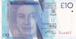 Gibraltar, 10 Pounds, 2010, UNC, p36
Queen Elizabeth II. Potrait
Serial Number: AAA 450801
Estimate: 25-50