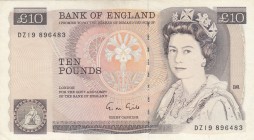 Great Britain, 10 Pounds, 1988/1991, AUNC, p379e
Queen Elizabeth II. Potrait
Serial Number: DZ19 896483
Estimate: 50-100