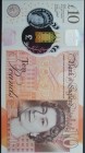 Great Britain, 10 Pounds, 2016, UNC, p395
Queen Elizabeth II Portrait, Cleland Signature. Polymer Plastics Banknote
Serial Number: BC40 795237
Esti...