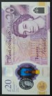 Great Britain, 20 Pounds, 2020, UNC, p396a
Queen Elizabeth II portrait, Polymer plastic banknote
Serial Number: AM 69 843369
Estimate: 40-80