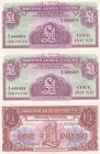 Great Britain, 1 Pound, 1956/1962, UNC, pM29; pM36, (Total 3 banknotes)
British Armed Forces
Serial Number: E/I 503843, KI 669455, K/I 669974
Estim...