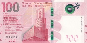 Hong Kong, 100 Dollars, 2018, UNC, p304a
Standart Chartered Bank
Serial Number: AF563191
Estimate: 30-60