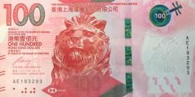 Hong Kong, 100 Dollars, 2018, UNC, p220a
Serial Number: AE 193293
Estimate: 25-50