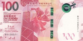 Hong Kong, 100 Dollars, 2018, UNC, pNew
Bank of China
Serial Number: BX108571
Estimate: 30-60