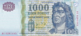 Hungary, 1.000 Forint, 2006, UNC, p195b
Serial Number: DE 0281445
Estimate: 10-20