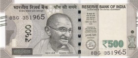 India, 500 Rupees, 2016, UNC, P New
New design
Serial Number: 8BG 351965
Estimate: 20-40