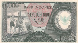 Indonesia, 10.000 Rupiah, 1964, UNC(-), p101b
Serial Number: WWL08797
Estimate: 35-70
